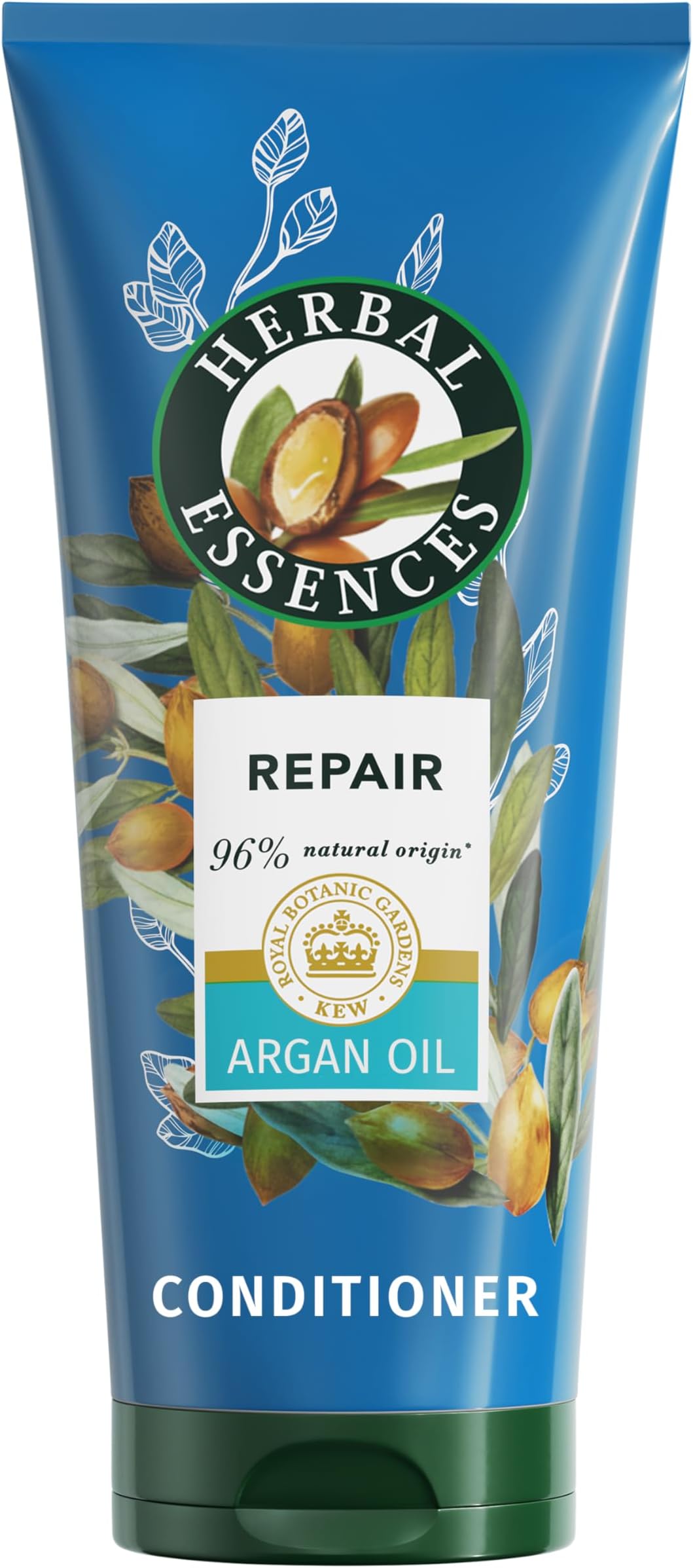 Herbal Essences Argan Oil Repair Conditioner 250ml for Damaged Hair, Intense Nourishment for Softer, Smoother Hair, Blended with Natural Origin Ingredients, Vegan and Cruelty Free