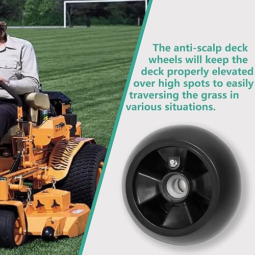 Miniatura 4 de Kit de ruedas de cubierta compatibles con John Deere de 48, 54, 60, 72 pulgadas, repuesto para cortacésped de cubierta de 48, 54, 60, 72 pulgadas,