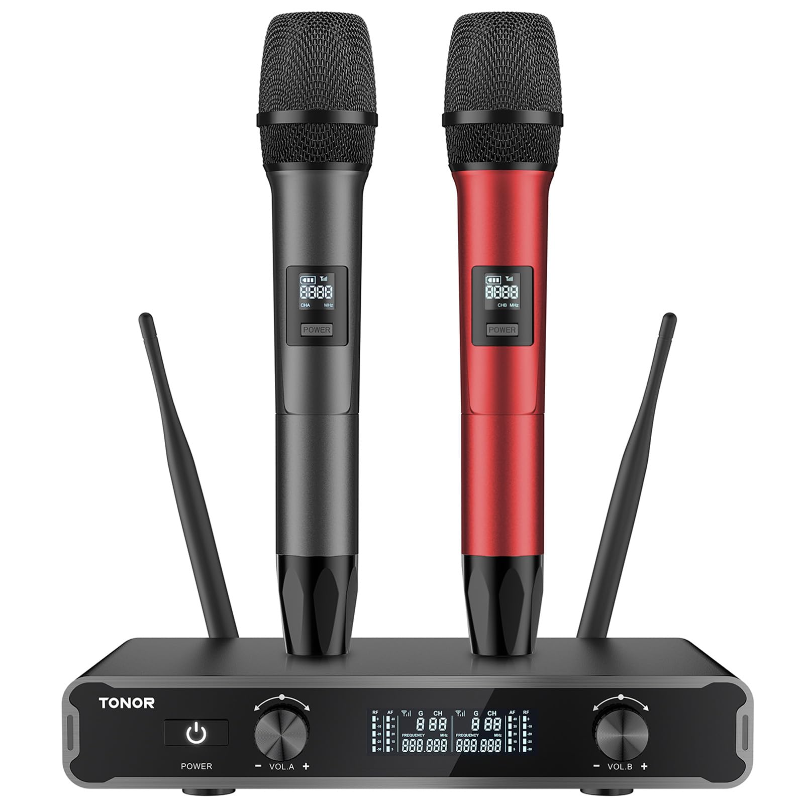 Kit Doppio Microfono A Cravatta Wireless Bluetooth – Con Supporto Per Telefono, Per Interviste, Vlog E Podcast