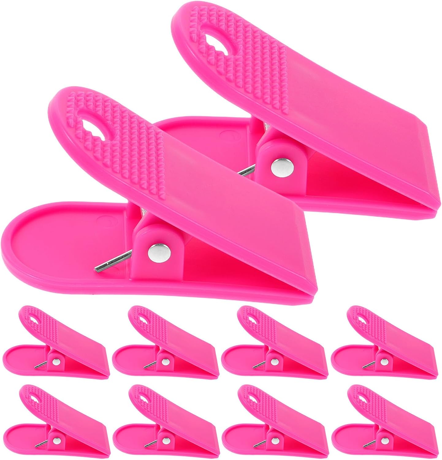 balacoo 12pcs Bright Color Treadmill Emergency Stop Clips Multi-Functional Plastic Safety Clamp for Treadmill Safety Switch Wallets Keys and Fitness Equipment Accessories