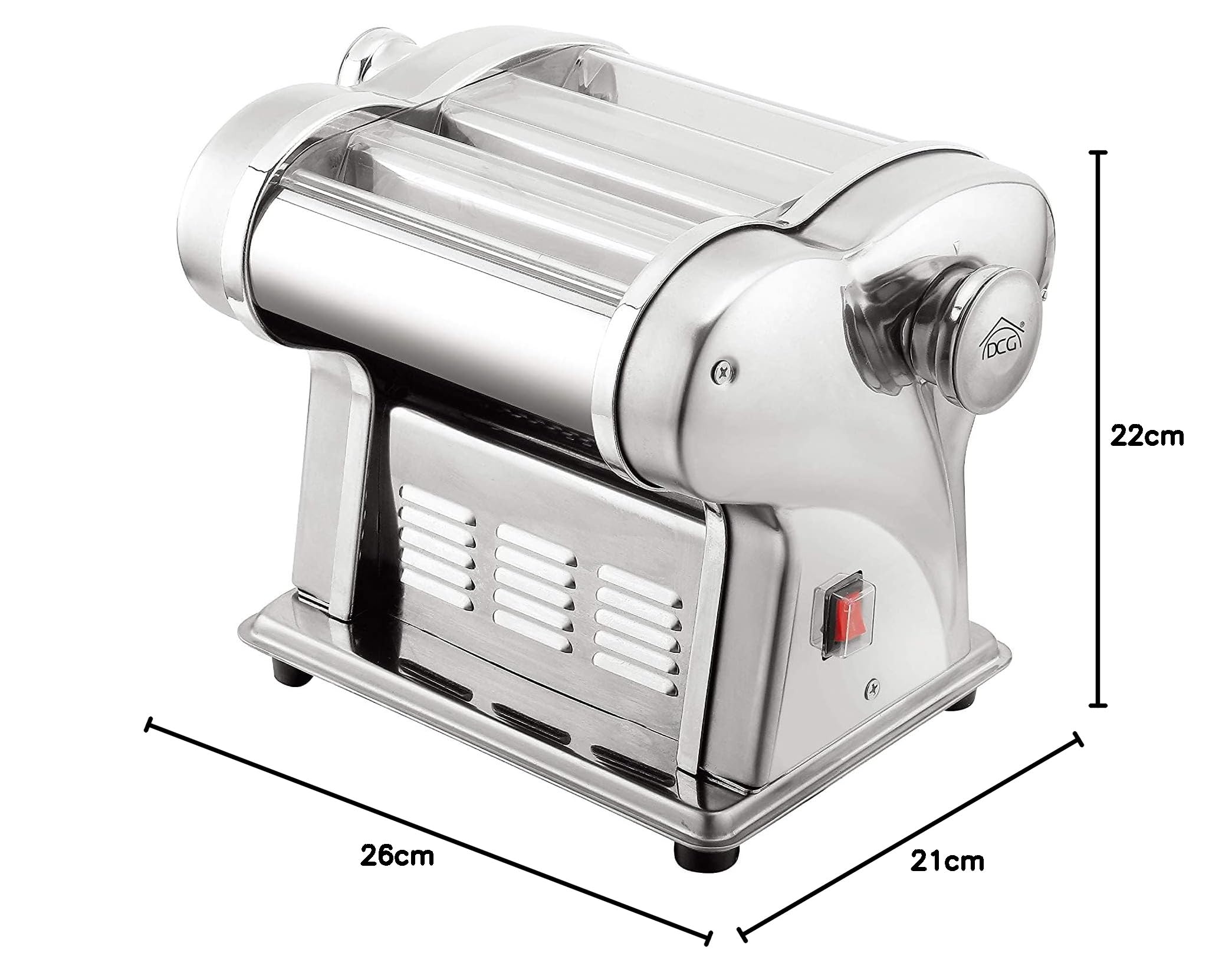 DCG PM1650 - MACCHINA ELETTRICA PER LA PASTA SPAGHETTI, TAGLIATELLE, SFOGLIE, TIRAPASTA