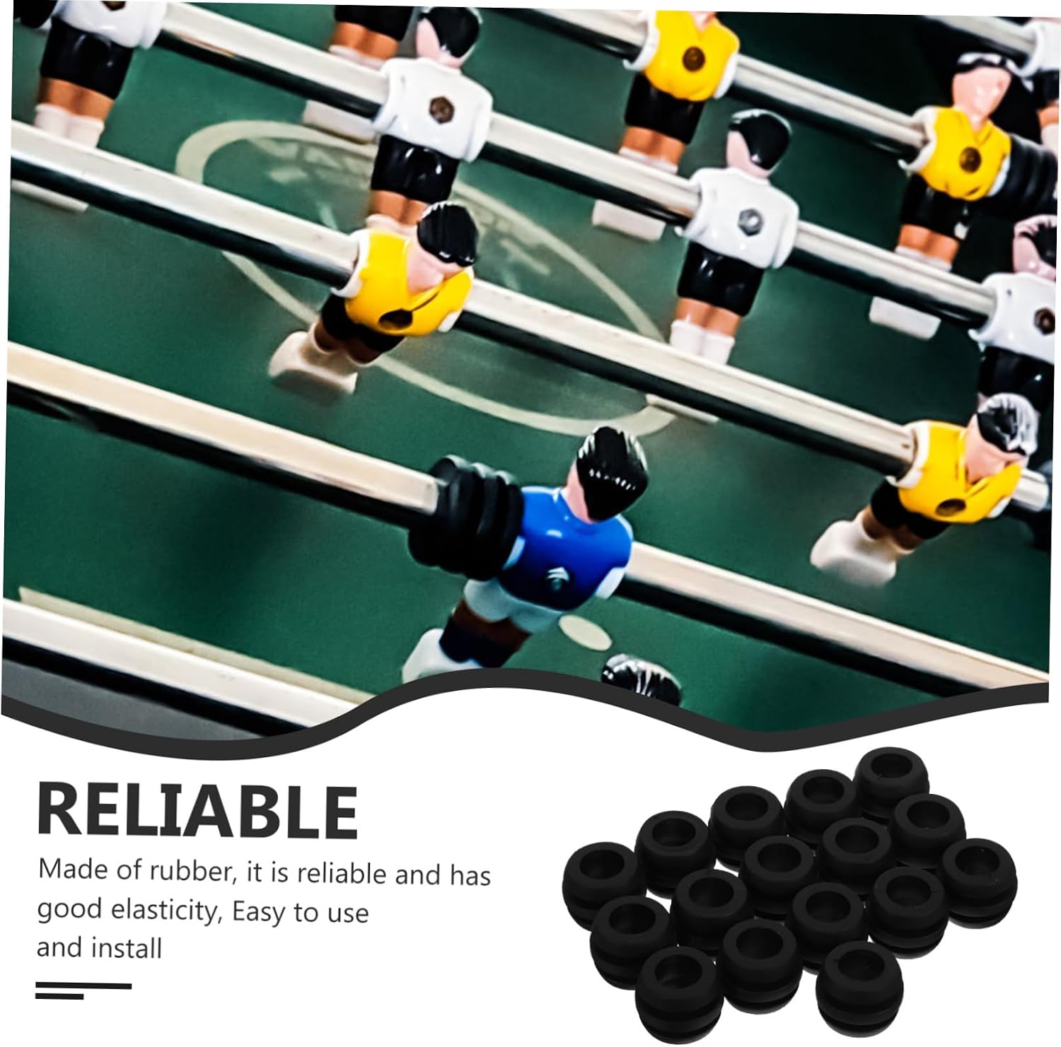Alasum Foosball Accessories Tabletop Foosball Bushings Table Football Bearing Rods Foosball Table Parts