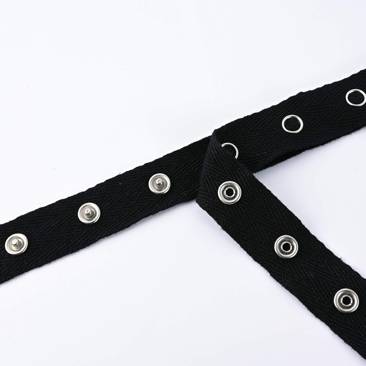 Buy VIVIPAKOKO 12 Yards Snap Button Tape Trim (Black) Online at Lowest