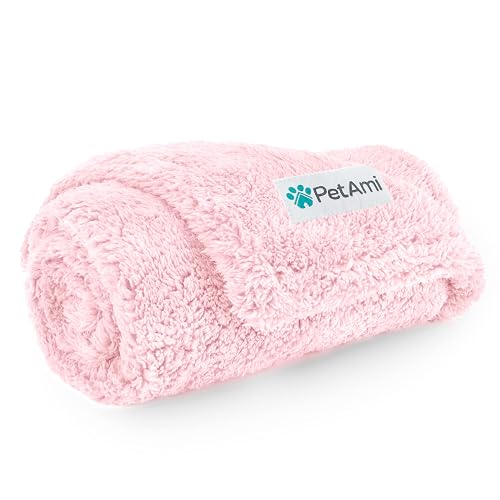 PetAmi Manta de Forro Polar Suave e Impermeable para Perros pequeños