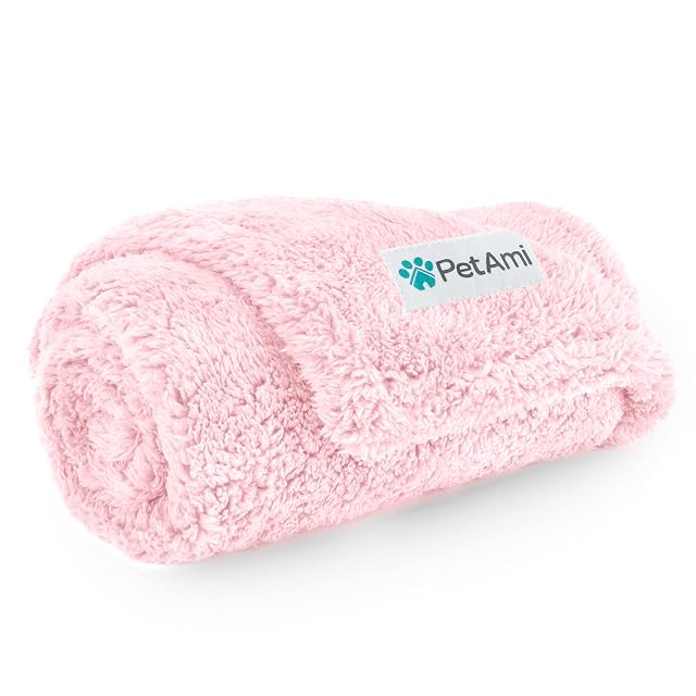 PetAmi Manta de Forro Polar Suave e Impermeable para Perros pequeños