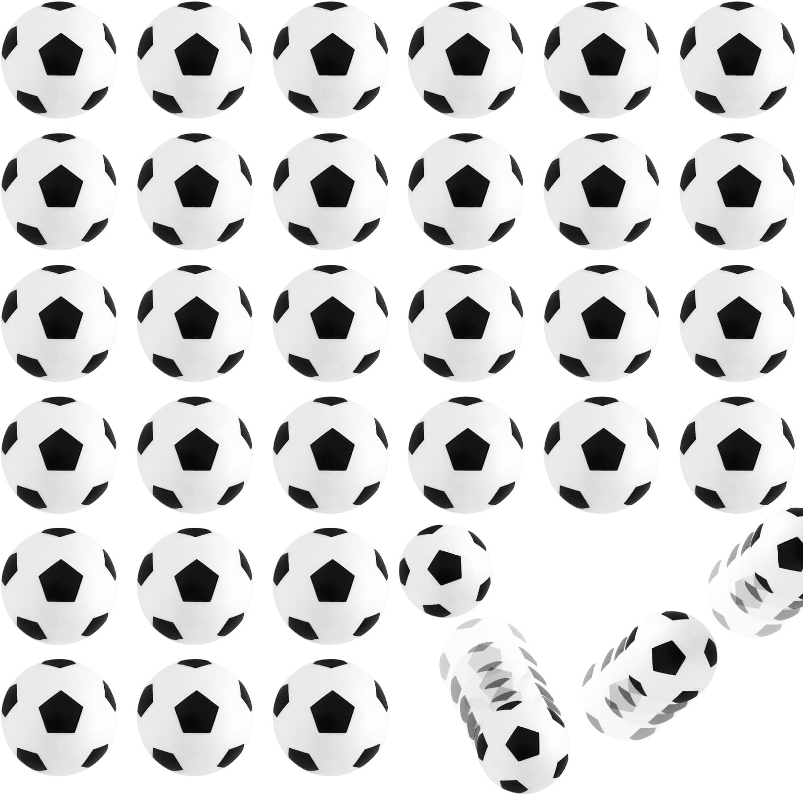 30pcs Bouncy Balls,Soccer Bouncing Balls,Sports Rubber Bounce Balls,High Bouncing Soccer Balls for Stress Relief,Party Favors,Ball Games,Classroom Prizes,Stocking Stuffers(27mm)