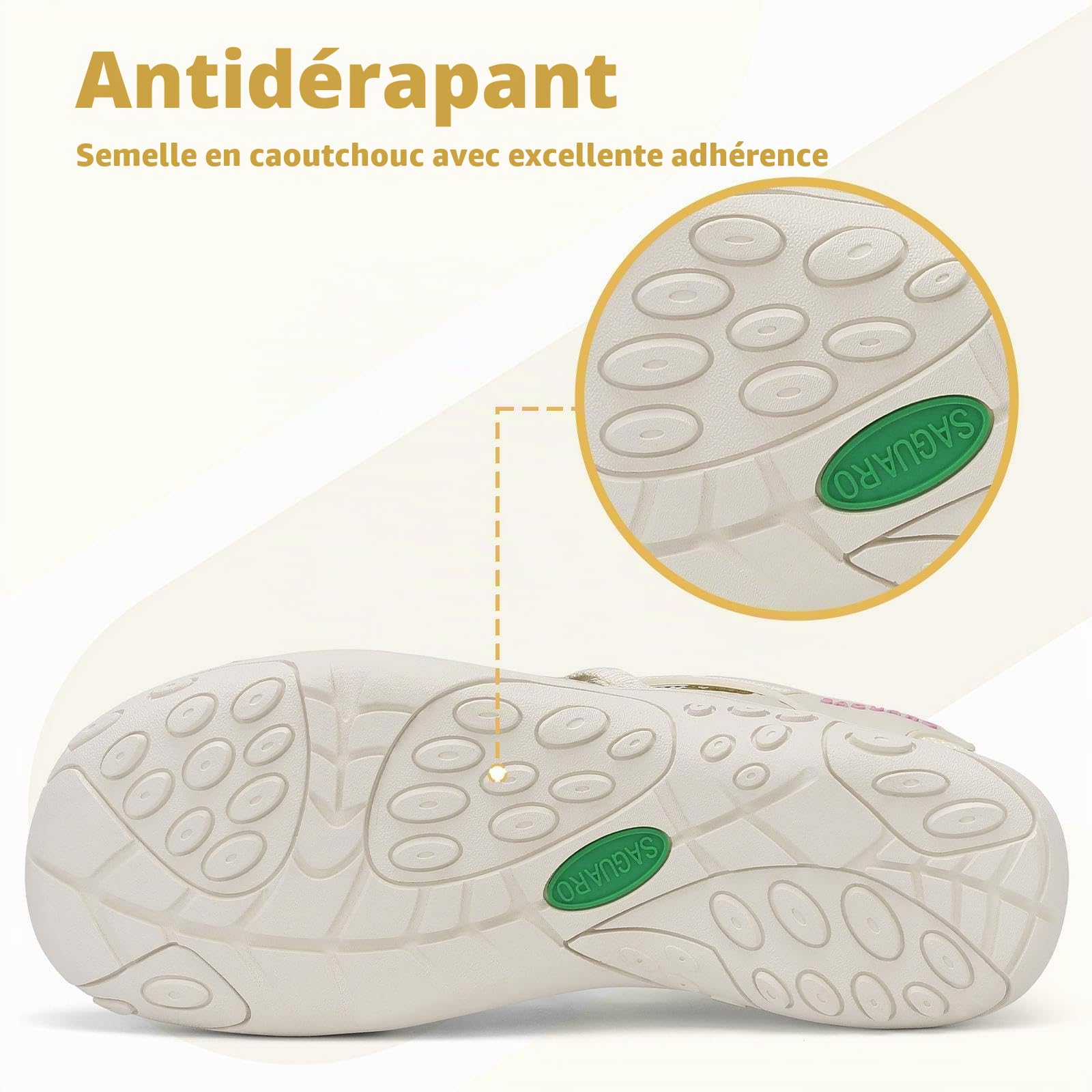 SAGUARO Sandales de Randonnée pour Femme Outdoor Sport Confortable Respirant Sandales de Trekking