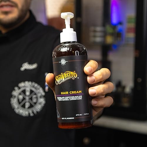 Miniatura 8 de Suavecito Botella de bomba de crema para el cabello, brillo medio durante todo el día