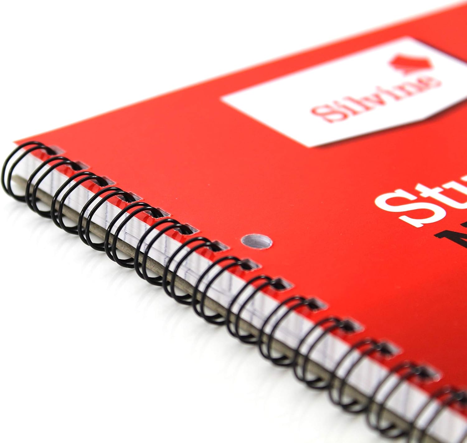 Silvine 8x6" Twin Wire Student's Notebook. 120 Pages Ruled 6mm Feint [Pack of 12]