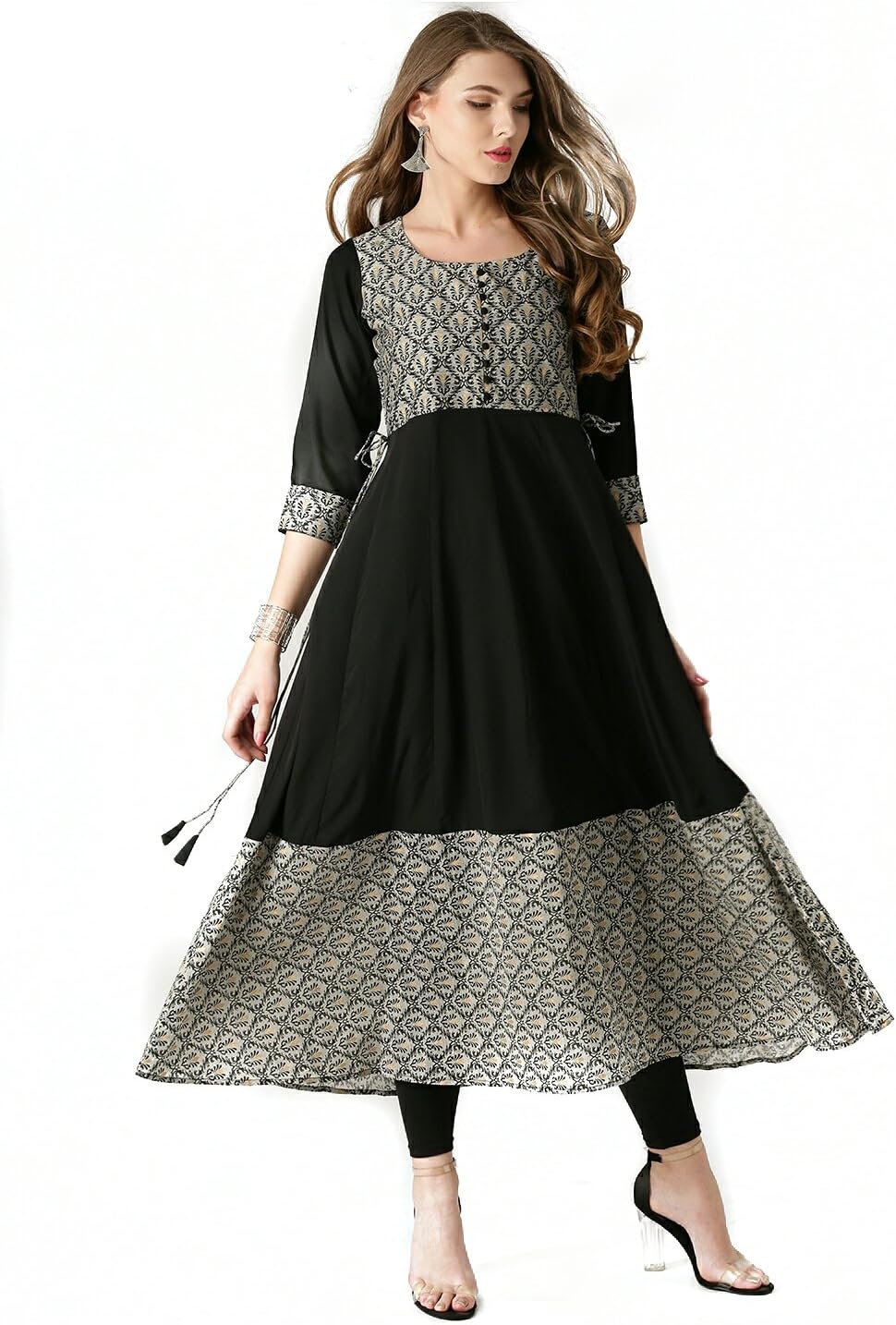 AnjuShree Choice Women Stitched Cotton Anarkali Kurti Kurta