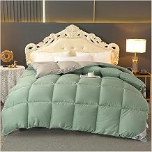 ZTGL Double Duvet 7.5-13.5 Tog-Duvet Cover Single/Double Bed-Queen Size White Goose Down Comforter for Autumn Winter Duvet Insert Warm Breathable Feather Down Quilt Duvet,D,220X240cm4.5kg