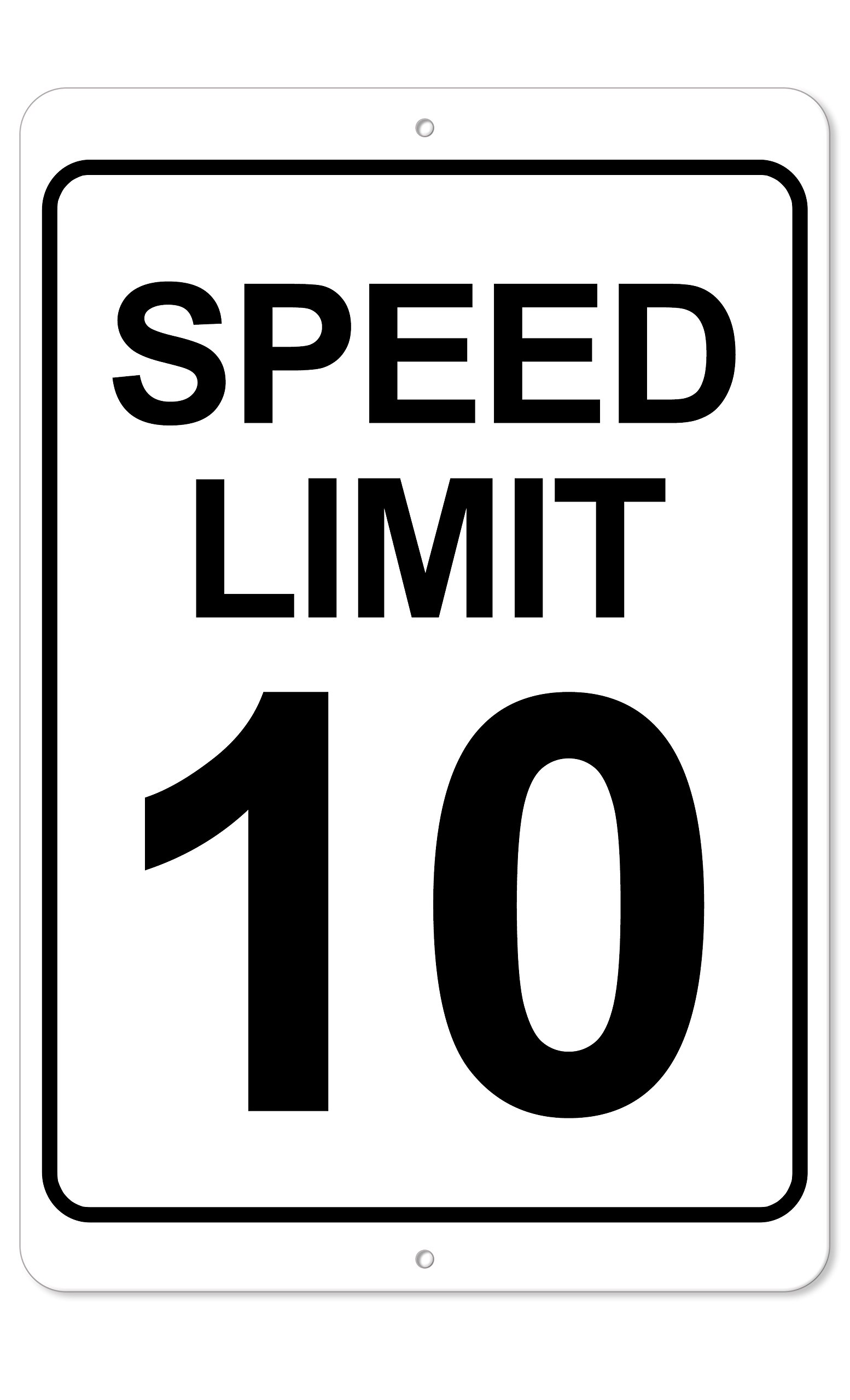 The King Kush10 MPH Speed Limit Sign - 8 x 12 Aluminum Outdoor Sign