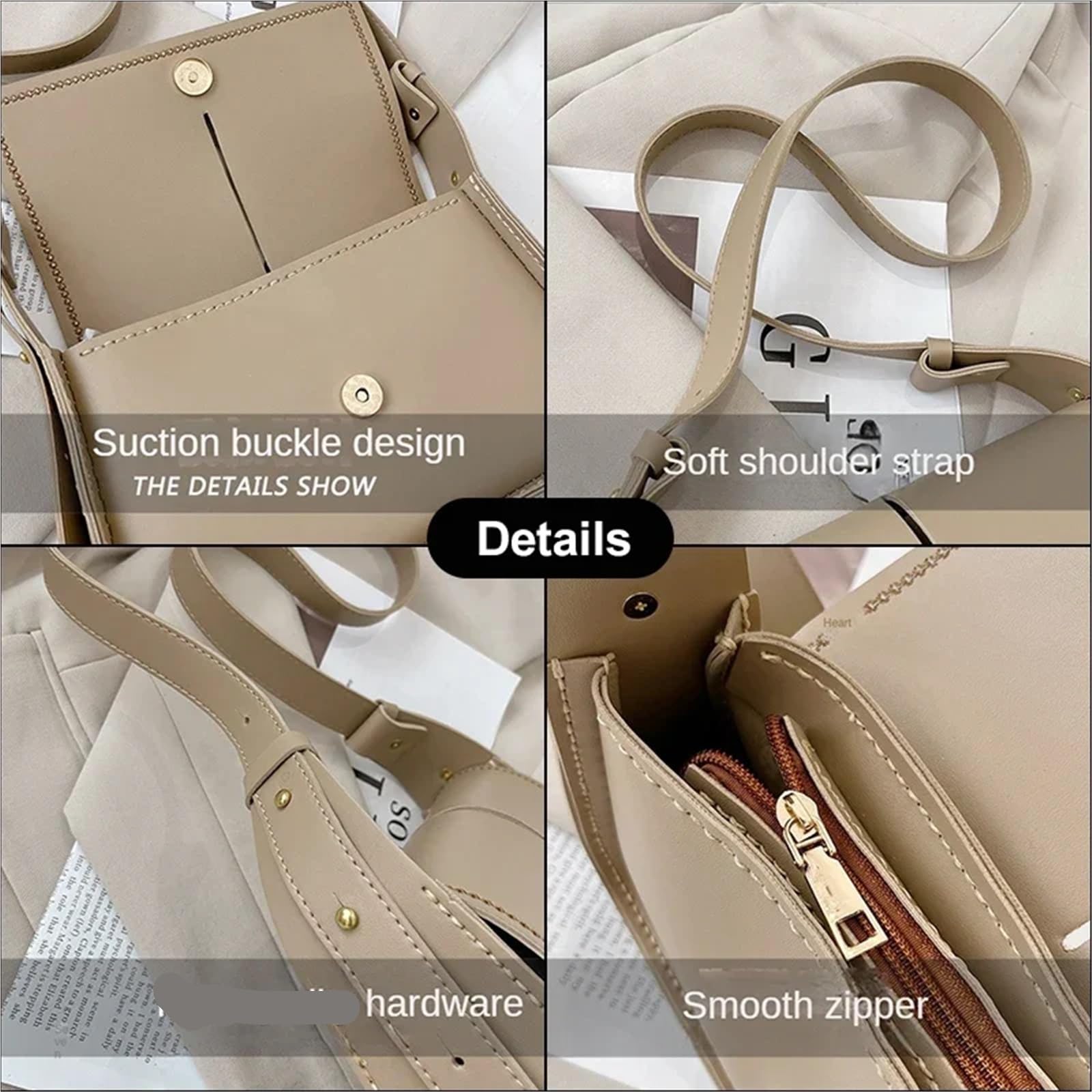 Kit de Bricolaje para Hacer Bolsas Conjunto de Bolso Hecho a Mano, Material for Coser a Mano, Kit de Bricolaje for Hacer Bolsos con Correa de Hombro, Kit for Coser a Mano el Bolsillo, Bolso Bandolera