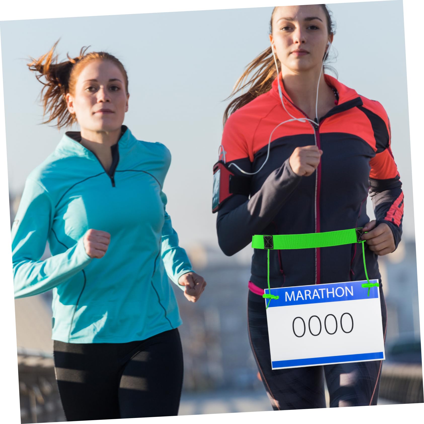 Abaodam Running Belt Number Plate Sports Belt Night Running Men's Reusable Race Band