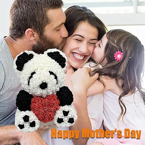 Miniatura 3 de Regalo perfecto de oso de rosas, hecho a mano, juego de oso de rosas eterno, Día de San Valentín, aniversario, Día de la Madre, cumpleaños,