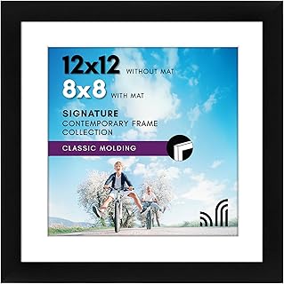 Americanflat 12x12 Picture Frame Black