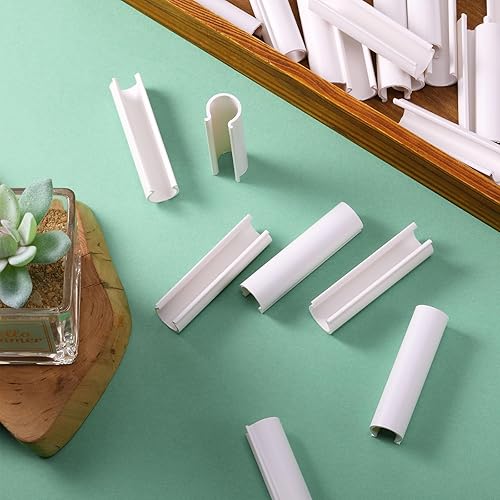 Miniatura 6 de Jetec 32 clips de PVC para cubierta de piscina para invernaderos de piscina sobre el suelo, cubiertas de filas, jardín, refugios, protección