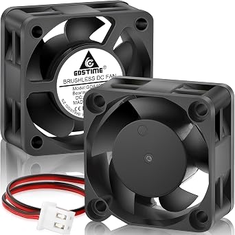 GDSTIME 40mm x 20mm Fan 24V 2-Pin Dual Ball Bearing DC Cooling Fans, 2-Pack