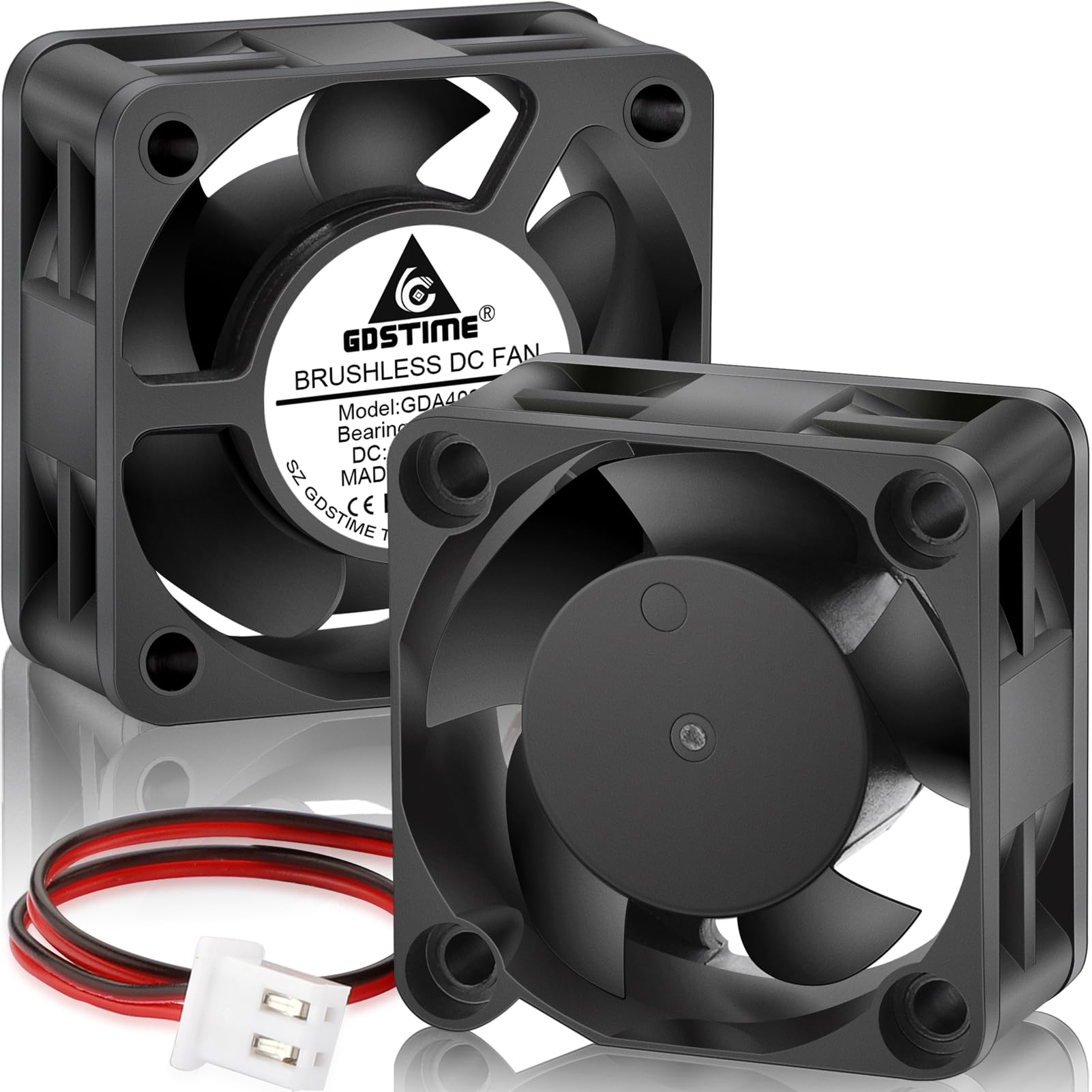 40mm 24V Brushless Fan 24V 40x40x10mm Brushless PC Cooling Fan - 2-Pin ...