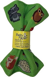 Baby Paper Original Crinkle Teether and Sensory Toy for Babies and Infants | Woodlands Pattern | Non-Toxic, Washable | Great for Baby Showers