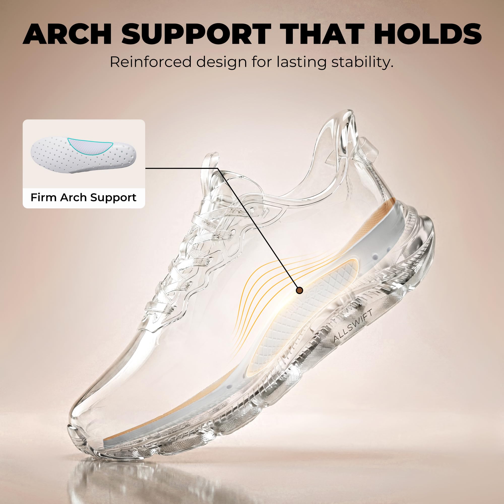 ALLSWIFIT Zapatillas deportivas para mujer | Slip-On, Hands-Free, Transpirable, Antideslizante, Amortiguación, Correr, Fitness, Entrenamiento, Caminar, Tenis, Moda, Ocio