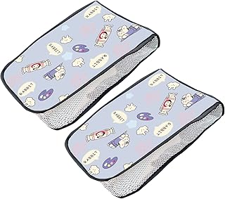 Tbest Luvas de guidão para bicicleta de montanha, luvas de malha de guidão respiráveis à prova d'água proteção solar proteção UV guidão verão abafadores para motocicleta