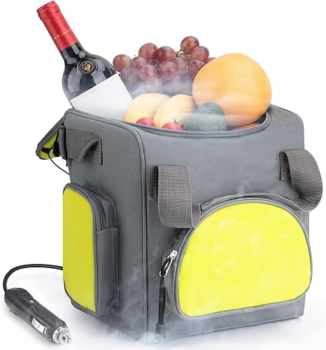 GiTenvy Enfriador portátil de coche de 15 cuartos de galón de 24 V para viajes y campamentos Actualización 2022