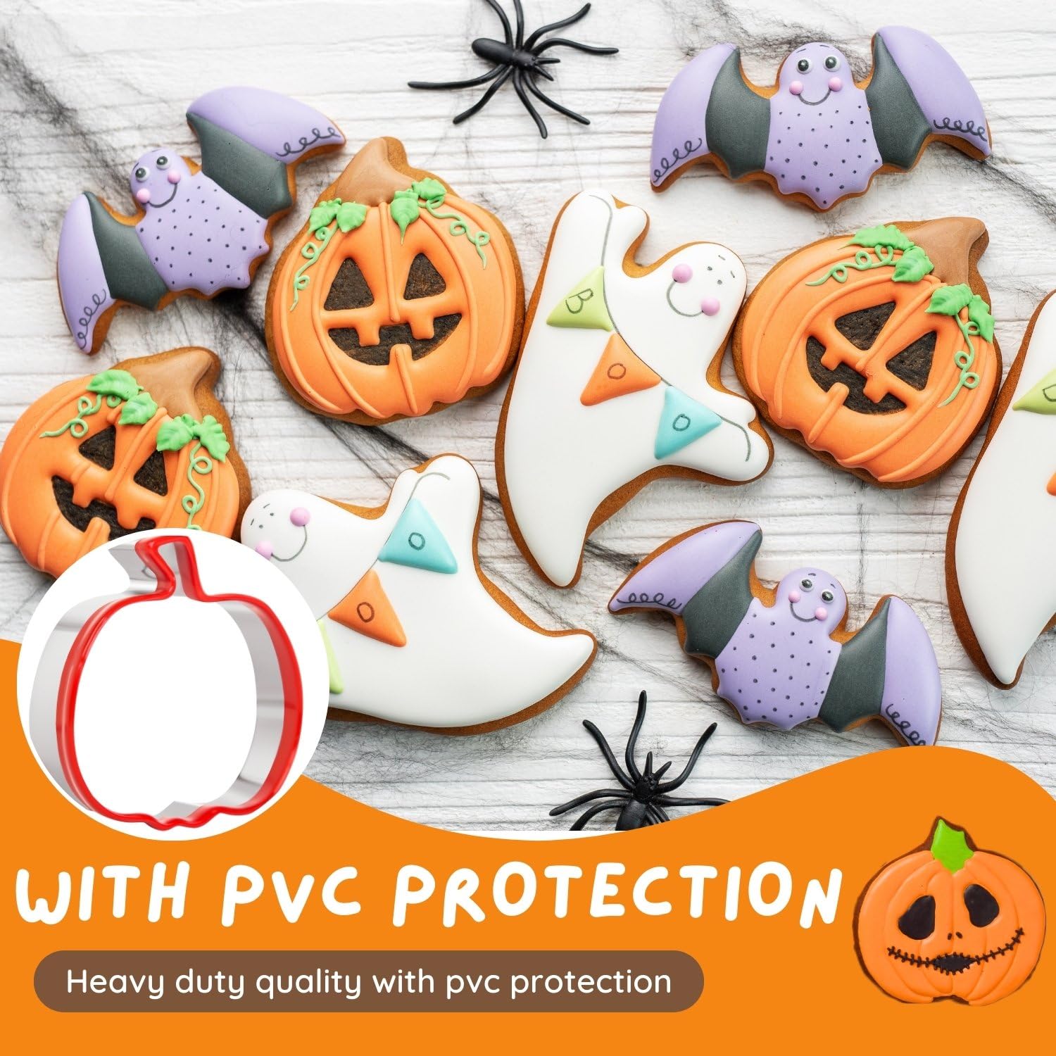 Emporte-pièces Halloween En Acier Inoxydable – Lot De 9 Formes (citrouille, Fantôme, Chauve-souris…) – Pour Biscuits, Pâte à Sucre, Pâte à Modeler
