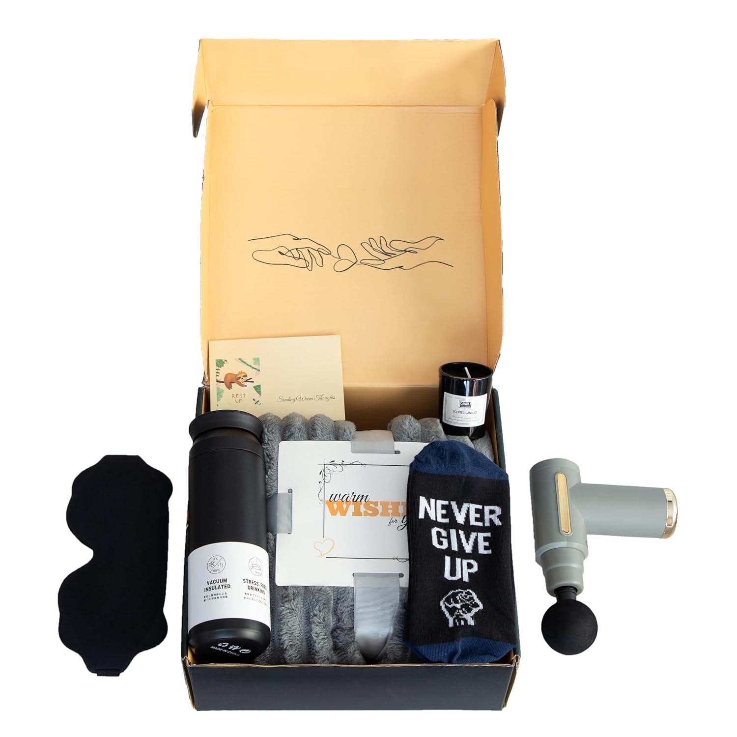 Get Well Soon Gifts for Men, Get Well Soon Gift Basket Men, Care Package for Man with Massage Gun, After Surgery, Cancer Gifts, Sympathy Gift Basket, Feel Better, Sick Friend, Recovery, Dad, Husband - Image 8