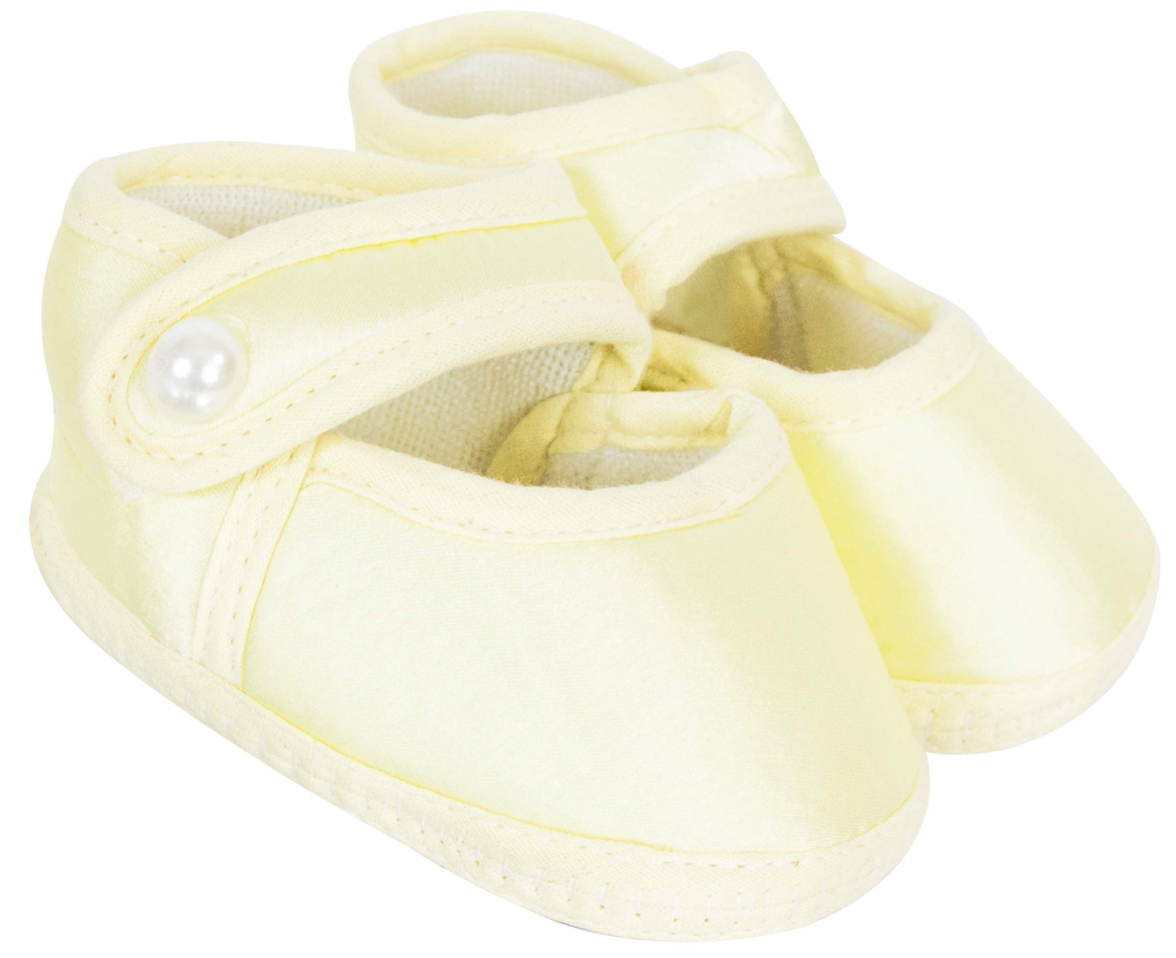 Baby Girls Satin Sandal Booties (Yellow)-image-20