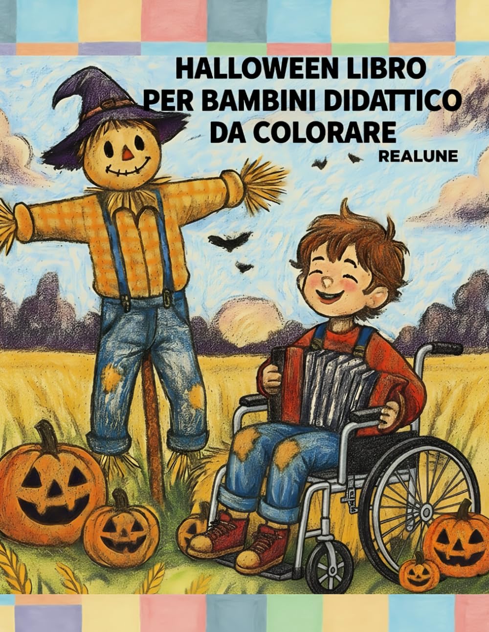 Hallowen libro per Bambini didattico da colorare