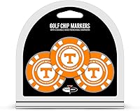 Vista 31 de Team Golf NCAA - Marcadores para pelotas de golf tamaño de ficha de póquer con marcadores de doble cara esmaltados más pequeños