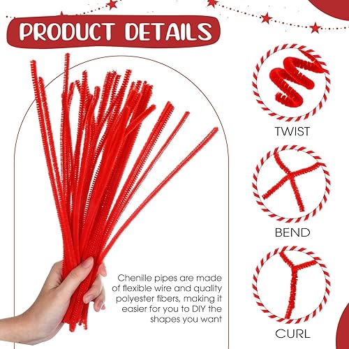 Miniatura 9 de 1000 unidades de limpiapipas de felpilla a granel, palos peludos para niños, suministros de manualidades, manualidades, proyectos creativos para