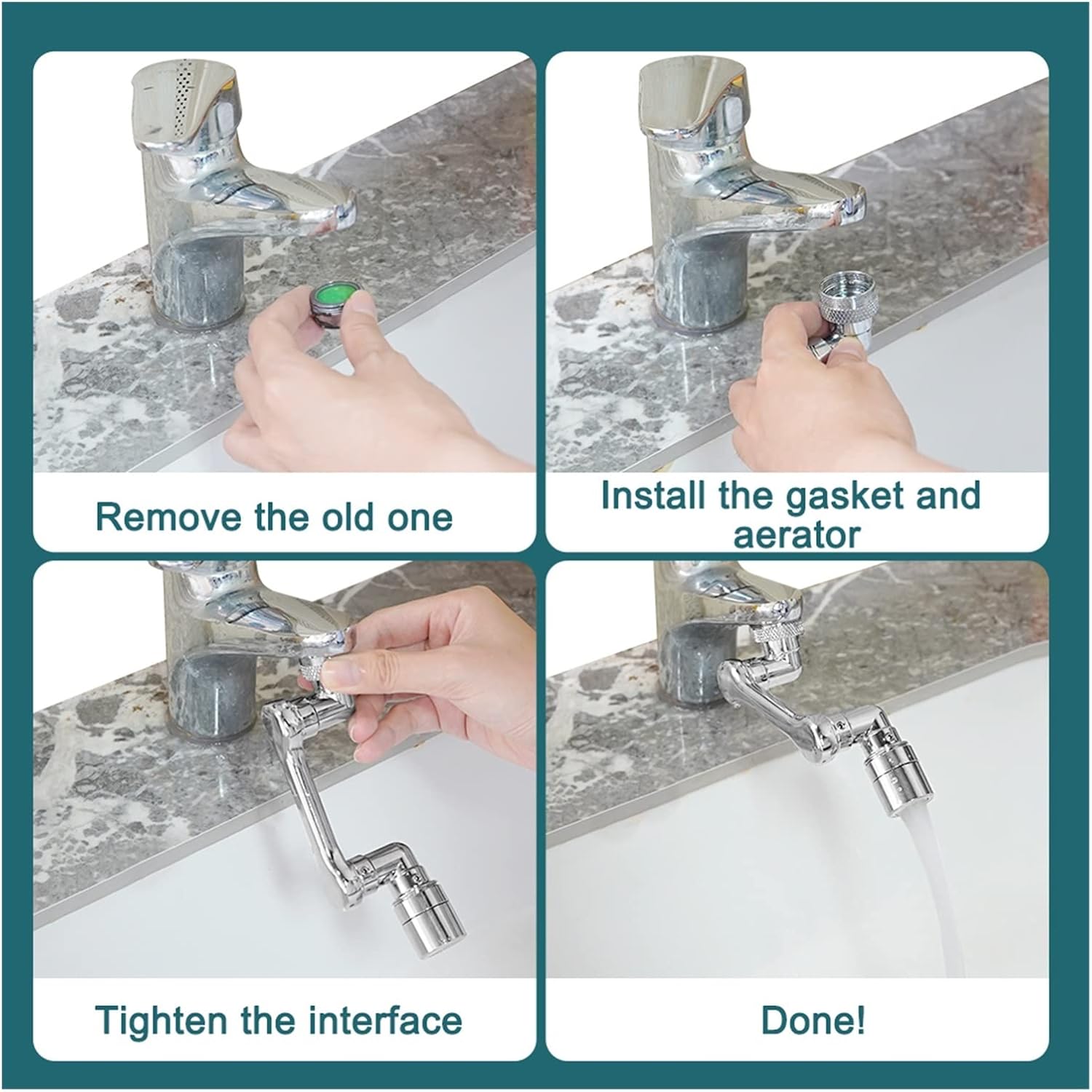 Rotate Swivel Faucet Aerator Universal 1080°Rotation Faucet Extender Kitchen Sink washbasin Anti Splash Filter Faucets Bubbler Nozzle Robotic Arm