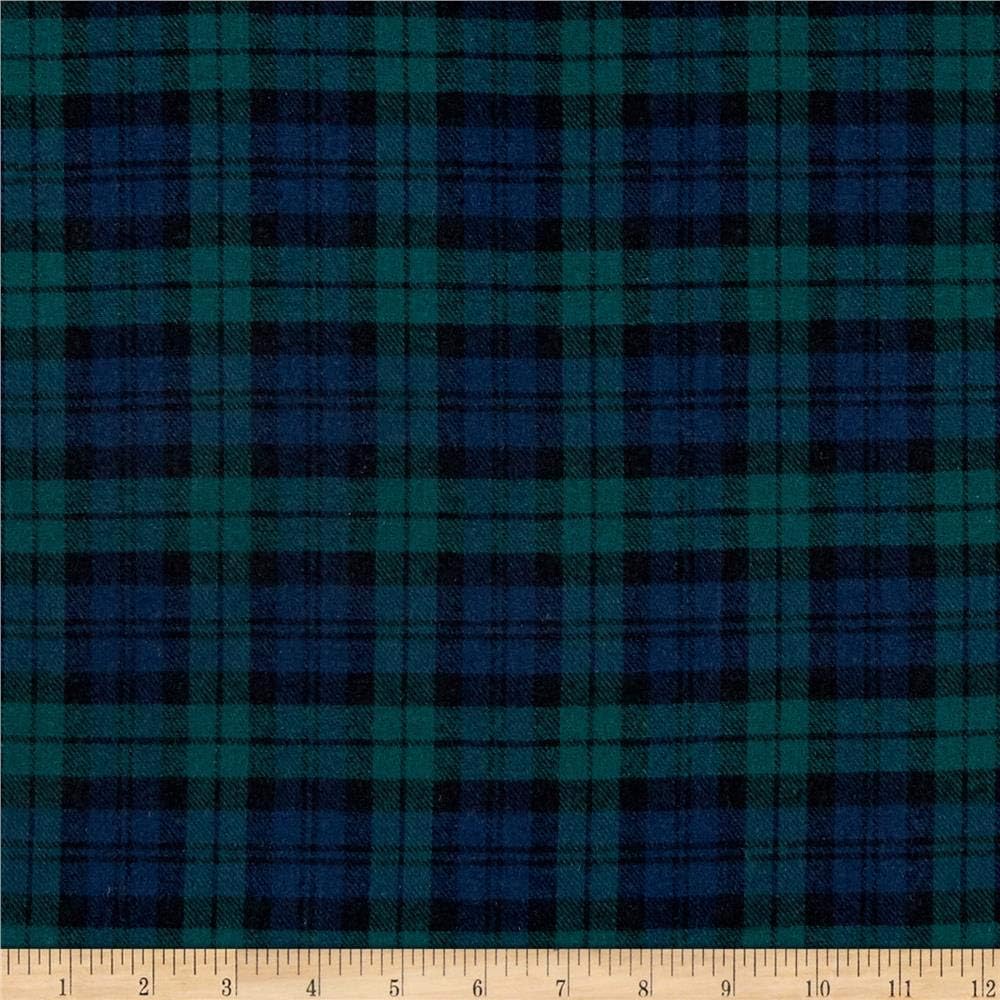 Garn gef&auml;rbte Flanell Plaid Black Watch, Stoff von der Werft