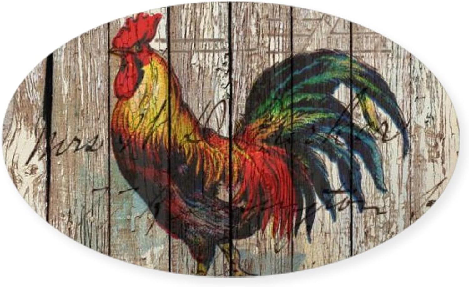 CafePress Gamecock Red Hatch Rooster Sticker Oval Bumper Sticker Car Decal