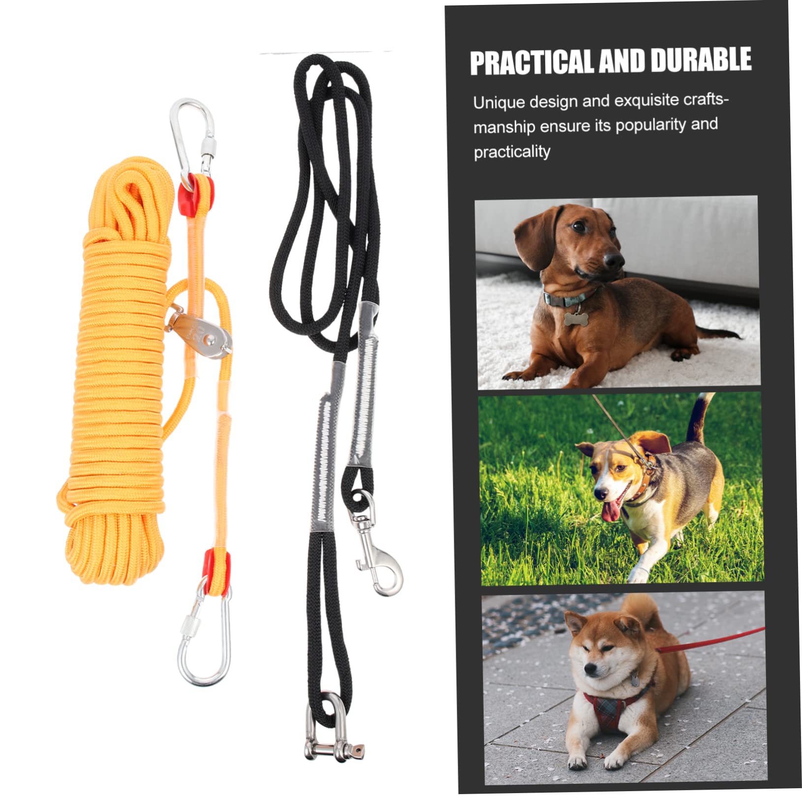 INOOMP Cable para Perros De Camping De Cable De Sujeción para Mascotas Equipo para Acampar Perros para Usar Al Aire