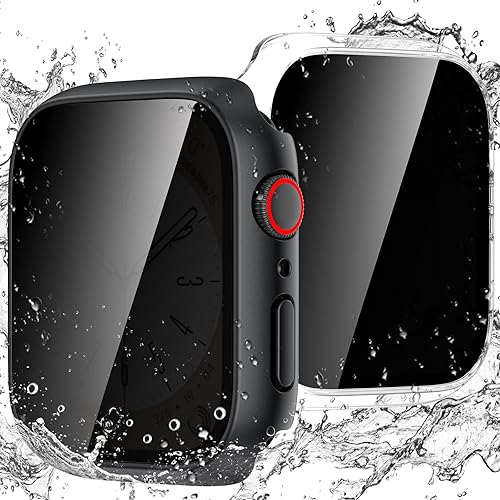 Goton Funda de privacidad impermeable para Apple Watch Series 9, 8, 7, 6, 5, 4, SE Ultra de 1.575 pulgadas, 1.732 pulgadas, 1.614 pulgadas, 1.772