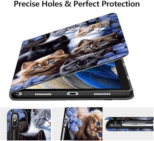 Miniatura 39 de Funda protectora delgada de piel sintética para Samsung Galaxy Tab A8 de 10.5 pulgadas modelo 2022 [SM-X200/X205/X207], funda protectora delgada