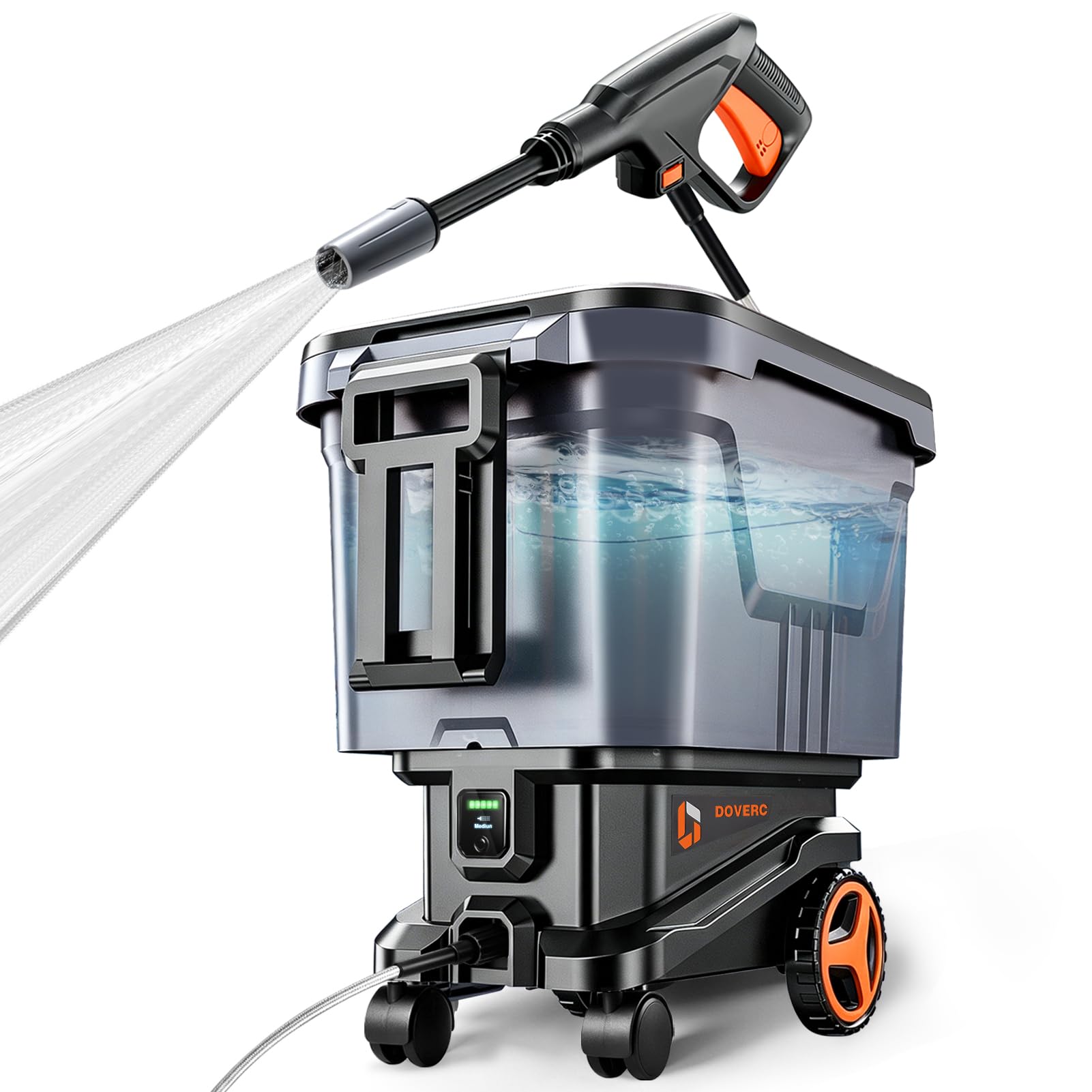 DOVERC ePX82bar Portable Cordless Pressure Washer, 2000 PSI