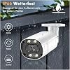 4K 5MP POE NVR Security Camera System 8CH Kit Outdoor IP Bullet CCTV Video Surveillance For Home & Business Motion Detection(2T,8CH NVR 4pcs camera)