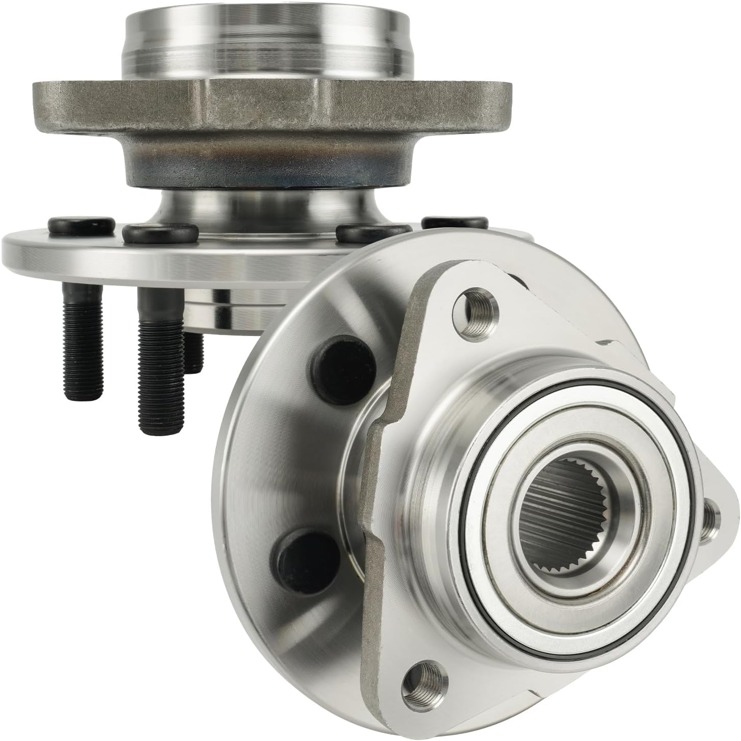 KAX 515007 Pair Front Wheel Hub Bearing Compatible with 1999-2003 Dodge Durango 5.9L 4WD,6 Lug