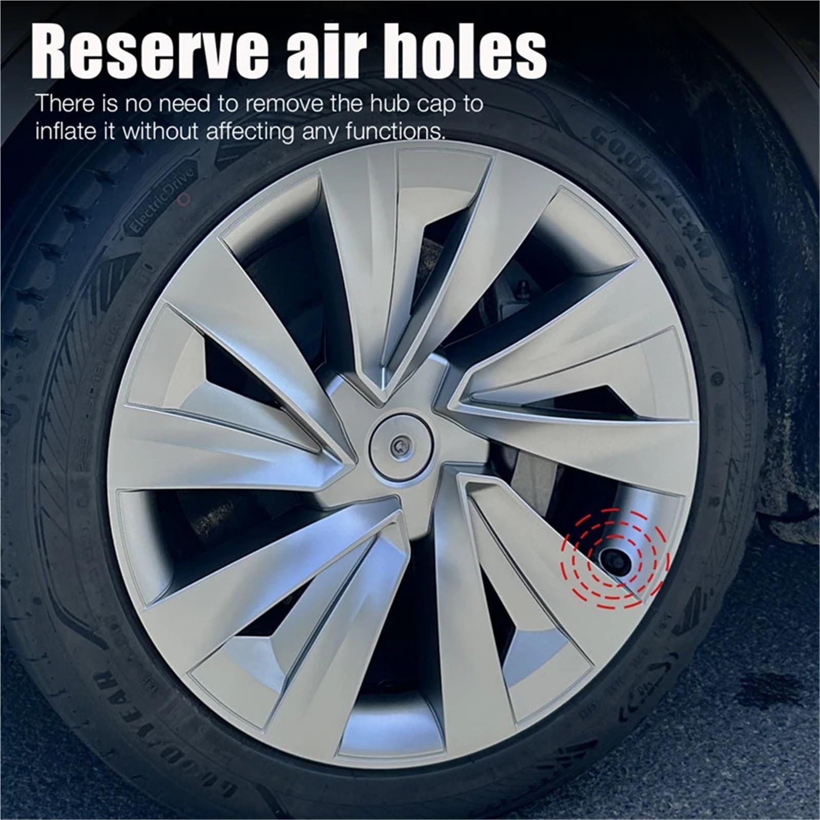 Amazon.co.jp: 4PCSホイールカバー、Tesla Model Y Juniper 19インチ