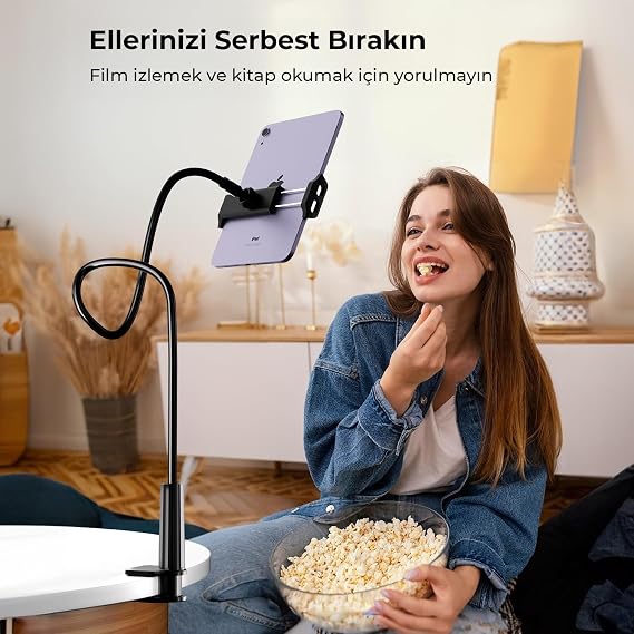 Juo 70CM Acrobat Flexible Tablet and Phone Holder Stand Black
