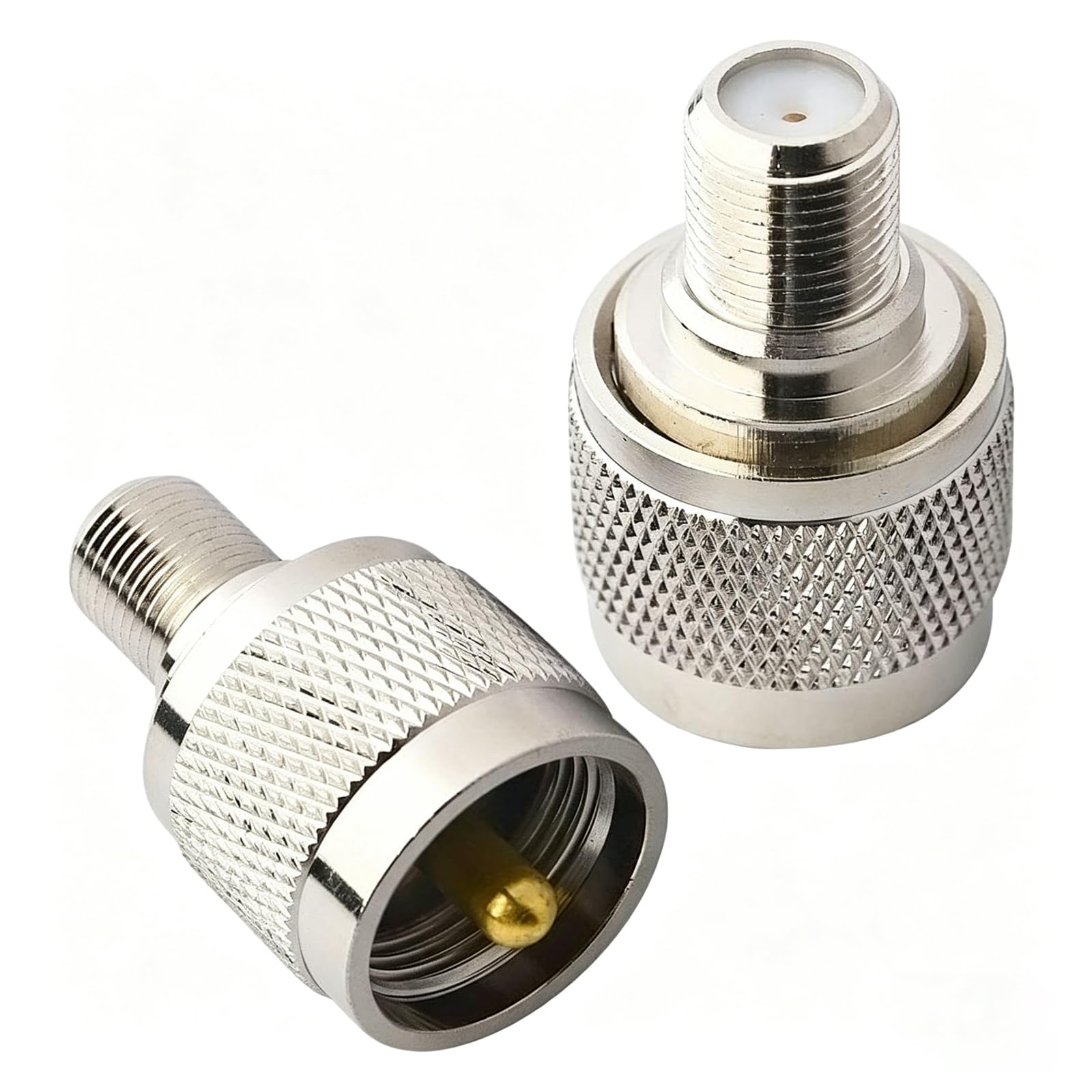 Conector coaxial F hembra a UHF macho PL-259 para antenas y equipos de radioaficionado 6