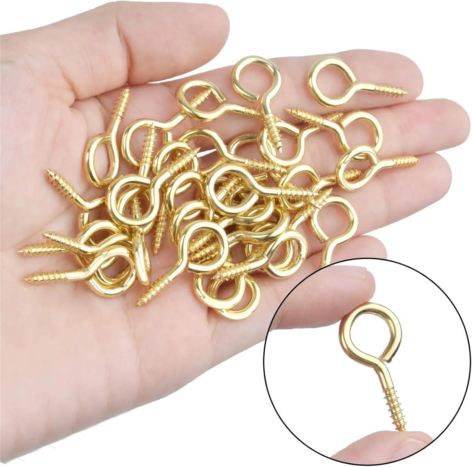 Small Screw Eye Pins 1000Pcs 3 4 5mm Handmade Diy Accessories Screws Sheep Horn Nail Jewelry making for Pendant Cork Bottles