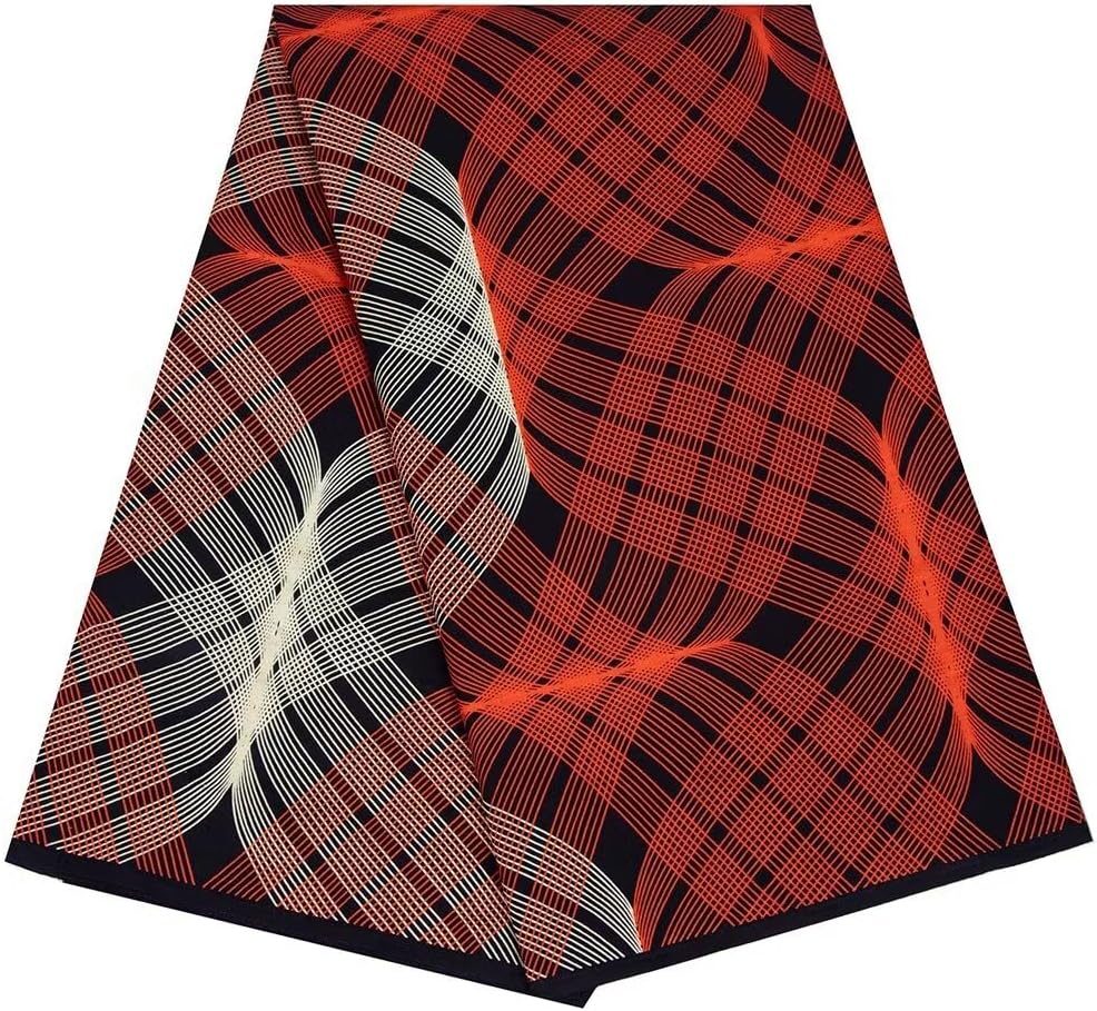 HollandaisWax Ankara African Print Fabric 6 Yards Bazin Riche African Wax Fabric Cotton Material Sewing DIY Party Dress FS1552