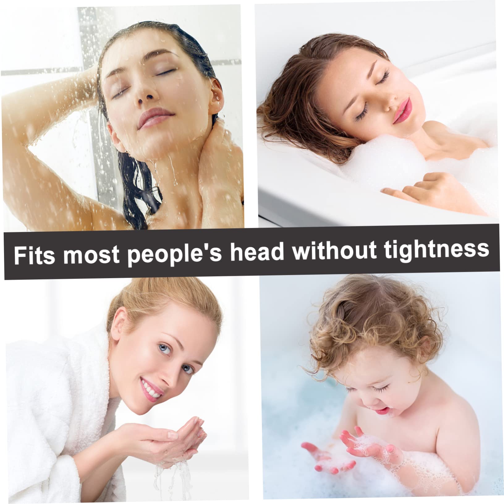 Healvian 18piezas Gorro De Ducha Reutilizable Para Mujeres Capucha De Baño Diseño De Puntos Para Mantener El Cabello Seco y Proteger Estilos Al Dormir