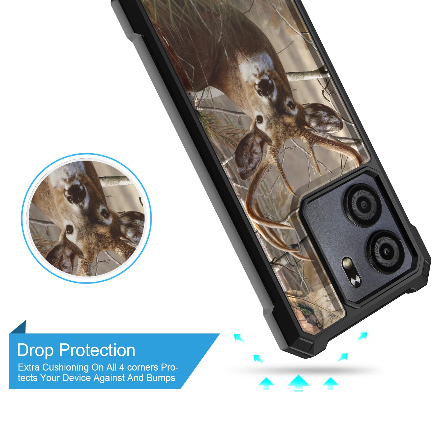 Amazon.com: for BLU View 5 Phone Case,BLU View 5 (B160V) Case w/[Built-in  Screen Protector] Dual Layer Shockproof [Military-Grade][Full-Body]  Protective Cover for Teen Women Man Tree Camo Deer Hunt : Cell Phones &