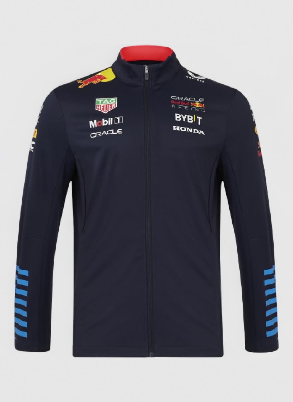 Red Bull Oracle Racing - Replica Softshell Jacket - Water-Repellent, Logos via Heat Transfer - Unisex - Size XS - Blue/Red
